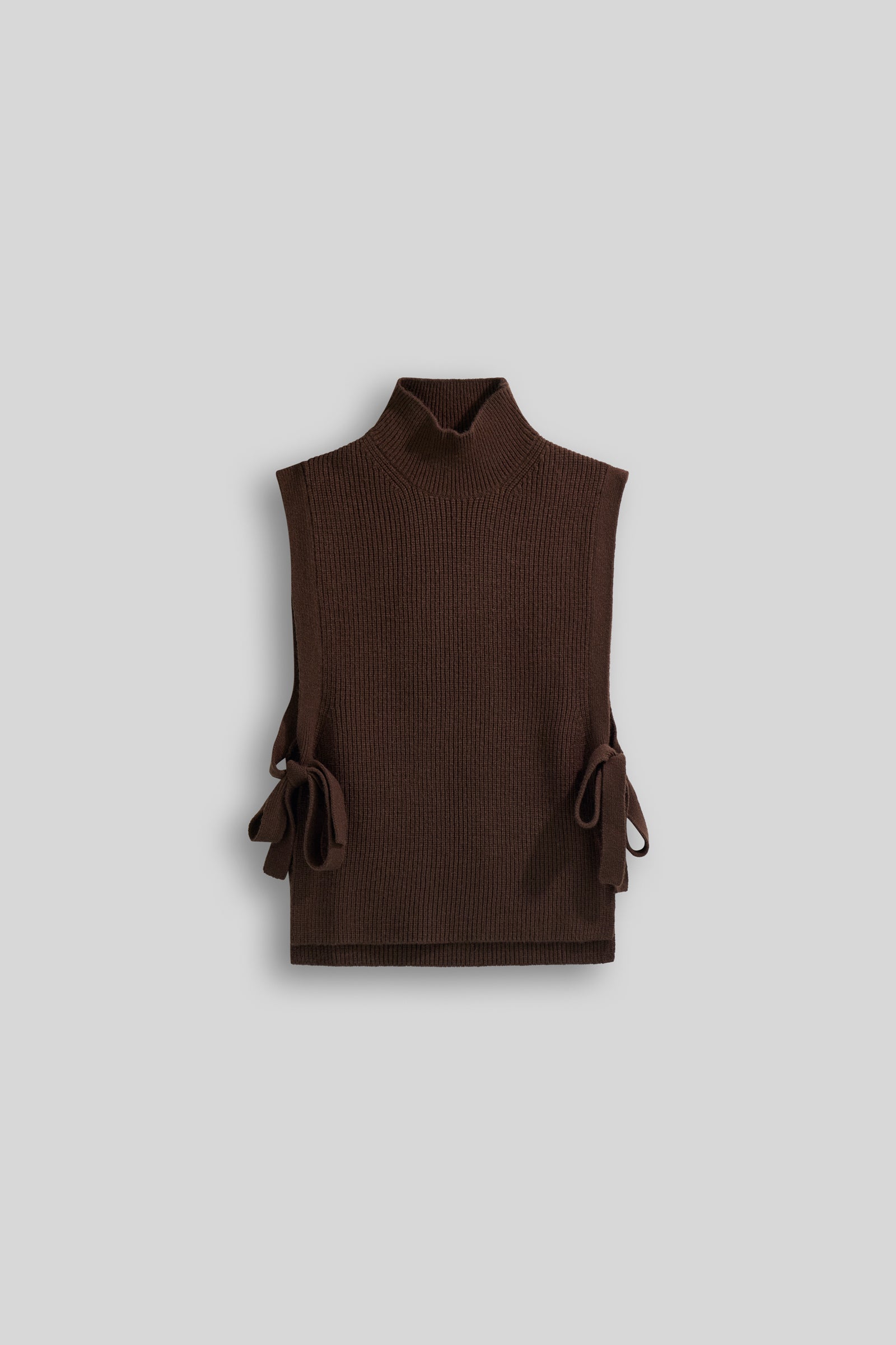 gas-kate-gilet-4879-strickweste-damen-rollkragen-rippe image 4