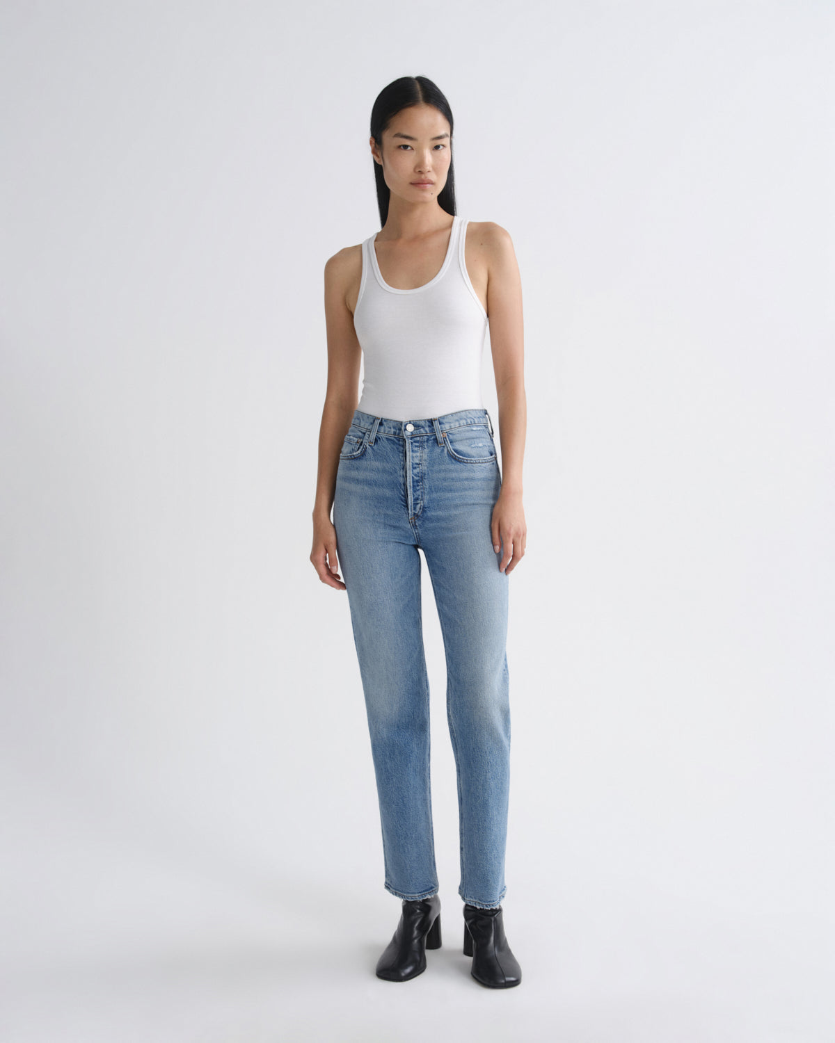 agolde-90-s-pinch-waist-renew-jeans-damen-hellblau image 1