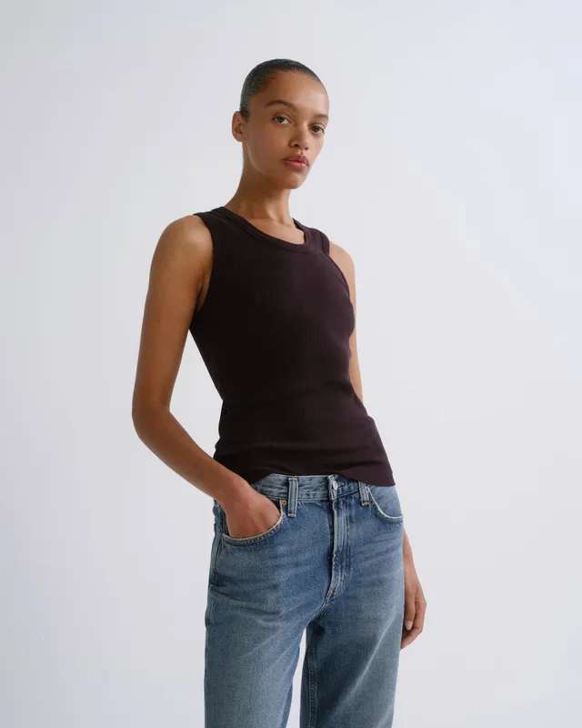 agolde-poppy-tank-eggplant-lila-ripp-top image 1