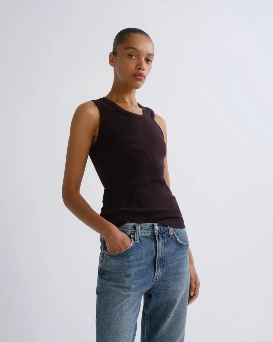 agolde-poppy-tank-eggplant-lila-ripp-top image 1