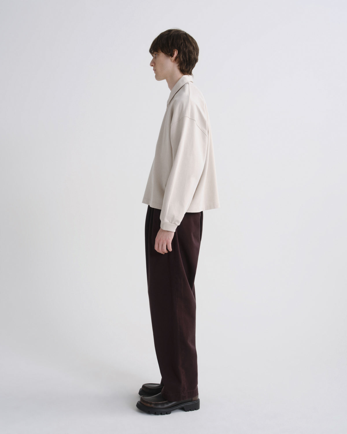 agolde-darius-polo-shirt-sand-beige-baumwolle image 4
