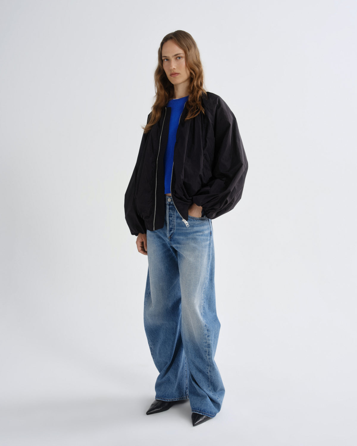 agolde-raffi-bomber-jacket-bomberjacke-schwarz image 4