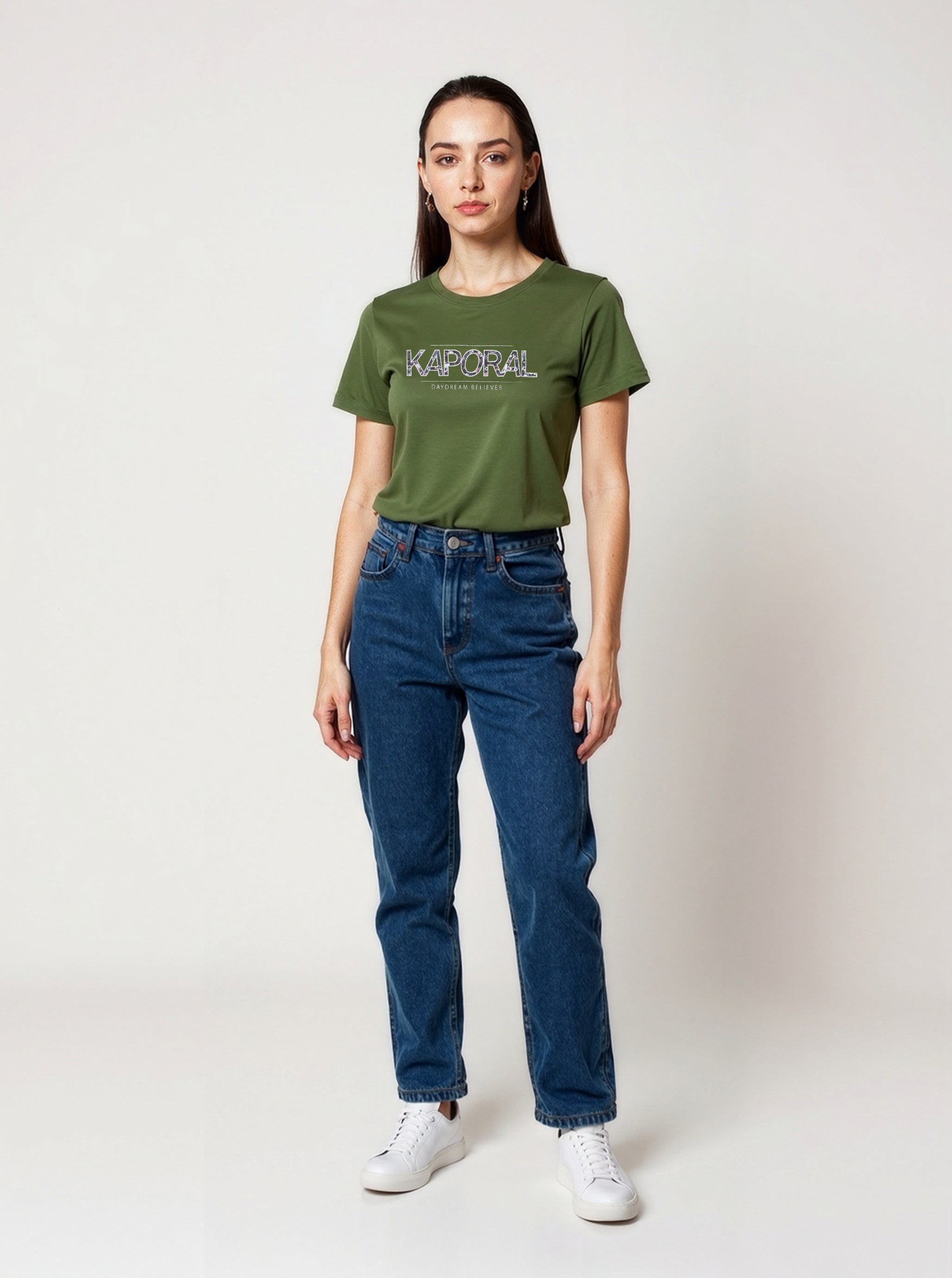 kaporal-jall-t-shirt-khaki-damen-baumwolle image 1