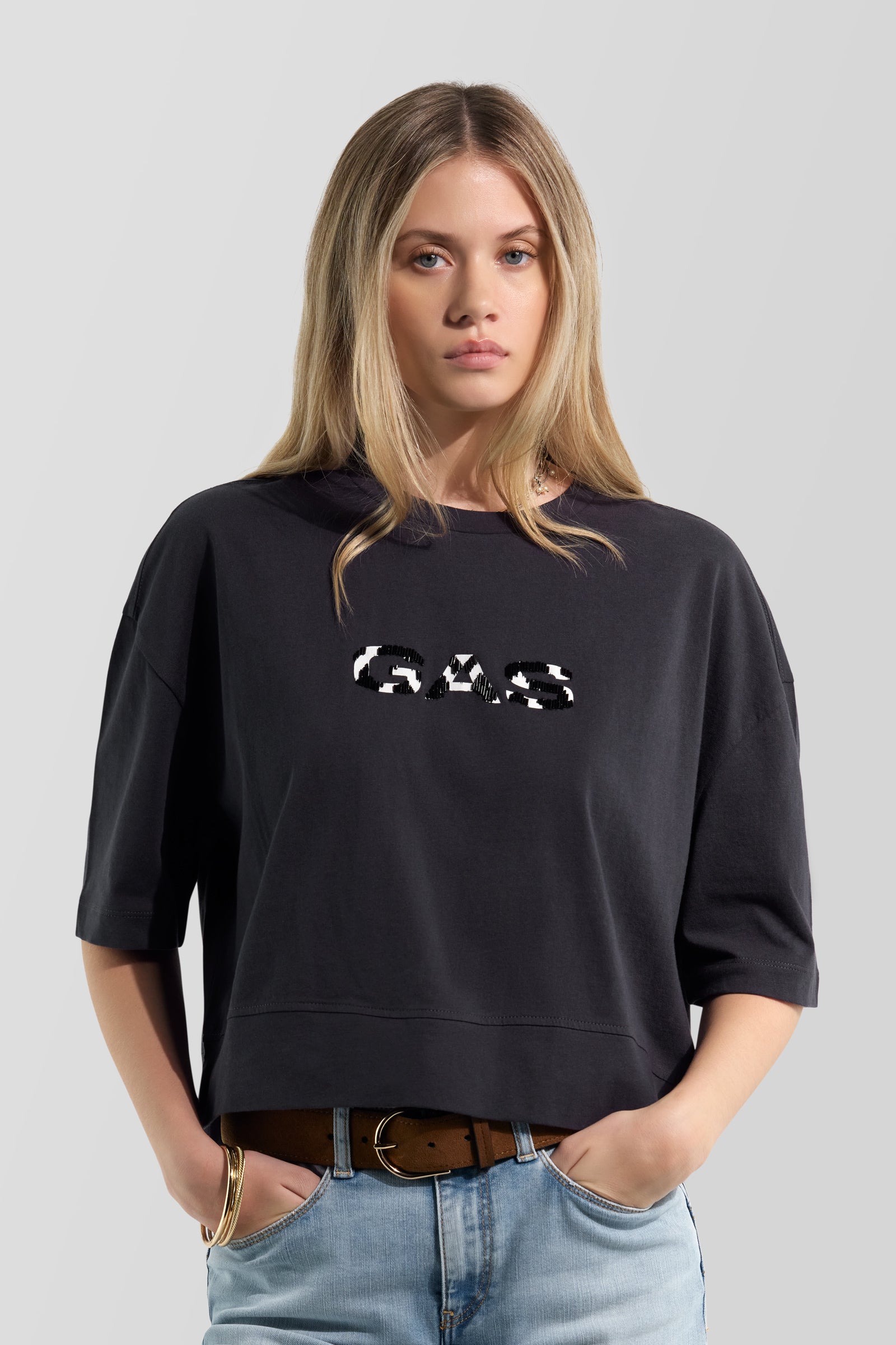 gas-saddy-gas-3929-t-shirt-damen-gr-m-perlen-stick image 1