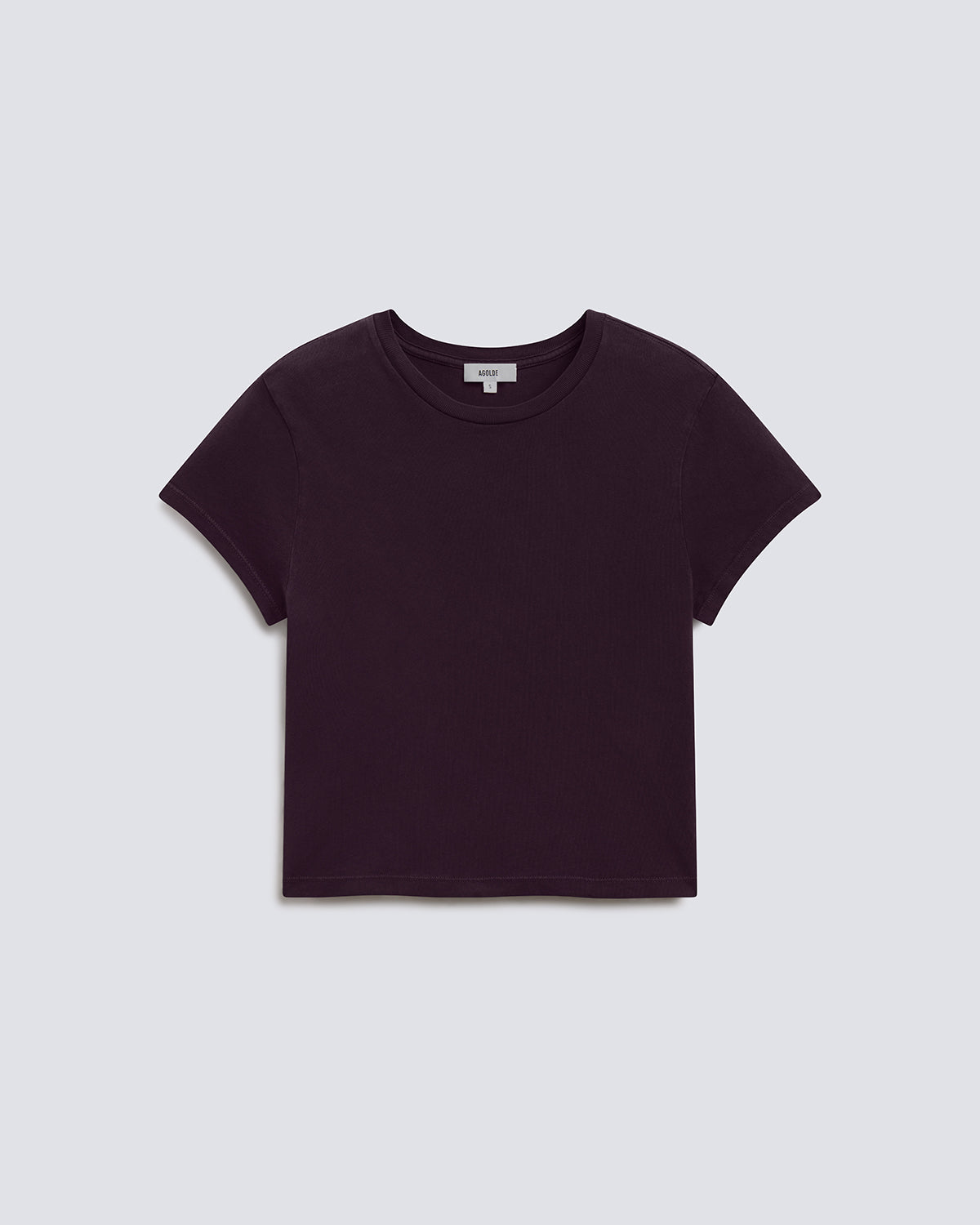 agolde-adine-shrunken-tee-t-shirt-eggplant-damen image 6