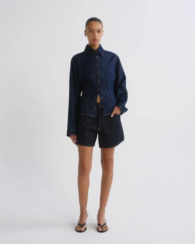 agolde-leith-short-rinse-jeansshorts-indigo-weightless image 1