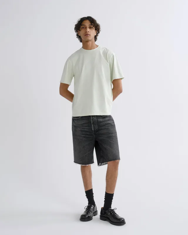 agolde-anson-short-herren-clip-schwarzes-denim image 1