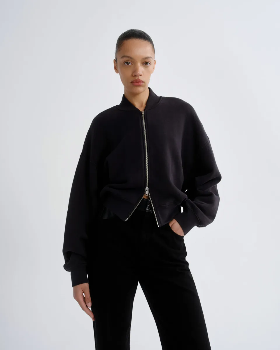 agolde-tess-sweatshirt-washed-black-pullover-oversize image 1