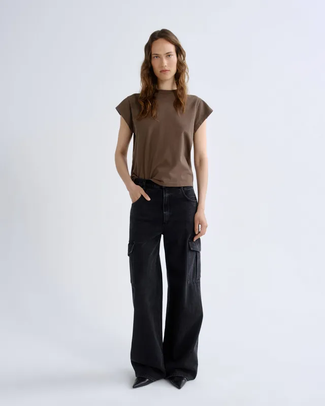 agolde-minka-cargo-weightless-hose-vanta-schwarz image 1