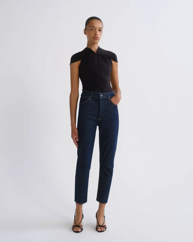 agolde-riley-straight-crop-jeans-reissue-indigo image 1