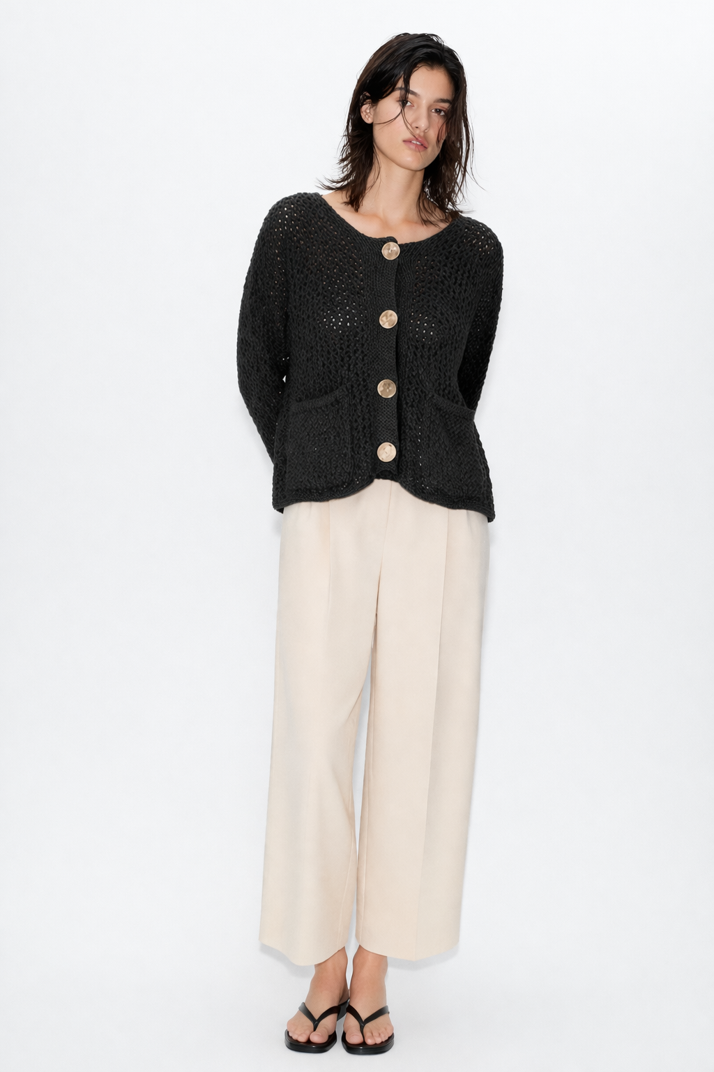 goldenim-paris-femme-gilet-maille-strickweste-damen image 1