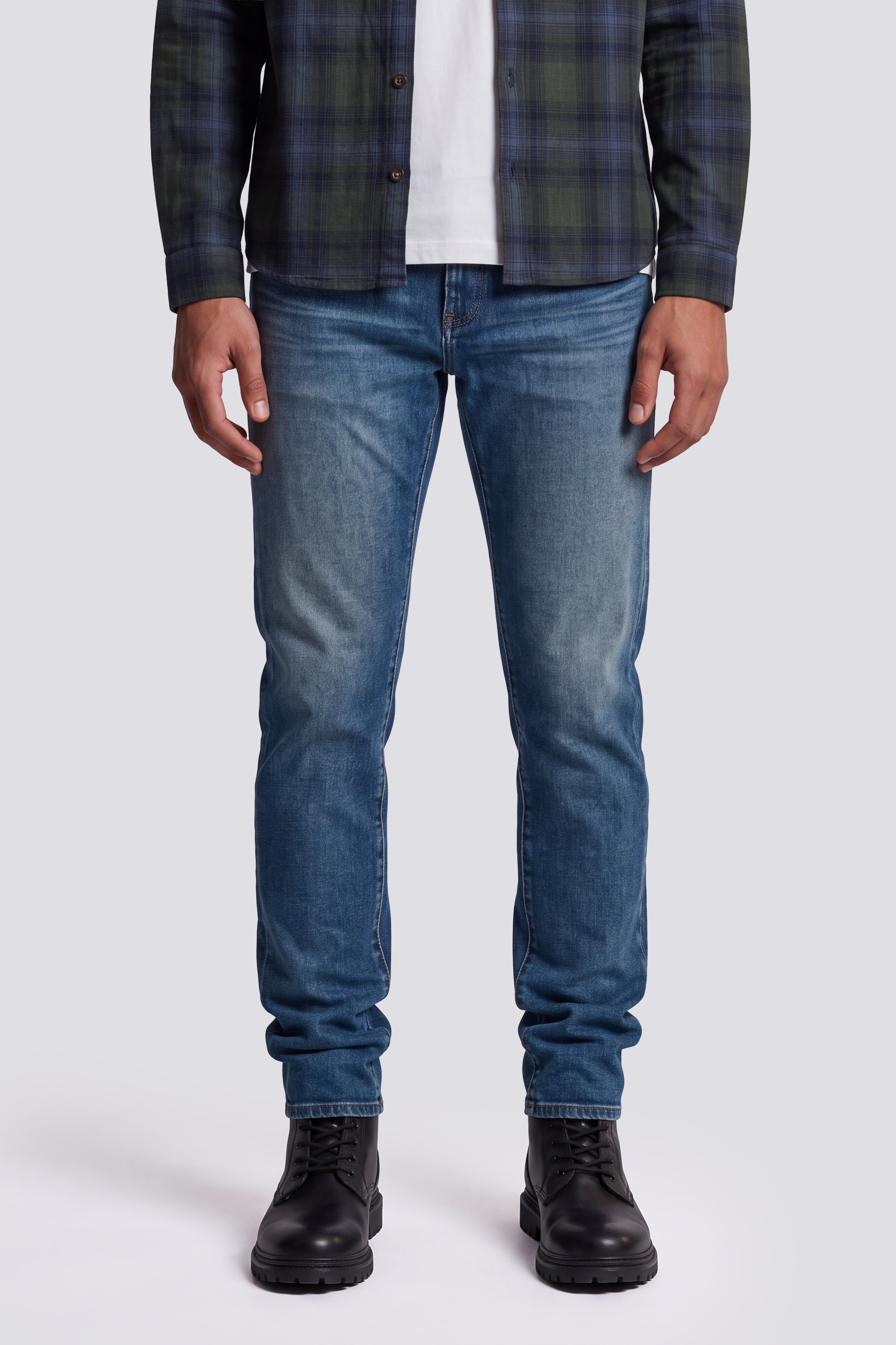 gas-tar-93md-tapered-jeans-herren-stretch-dunkel image 3