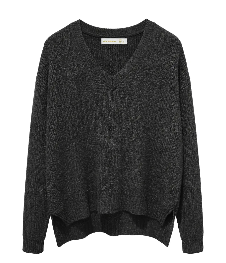 goldenim-paris-femme-pull-maille-pullover-v-damen image 1