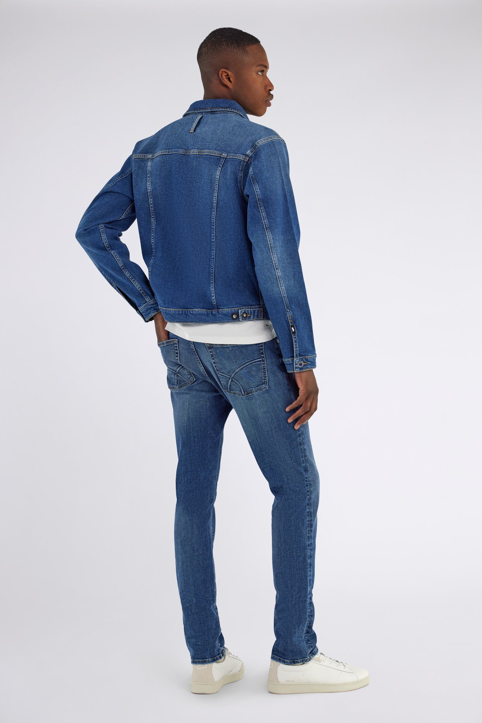 gas-oklahoma-14mm-jeansjacke-herren-slim-indigo-stone-wash image 2