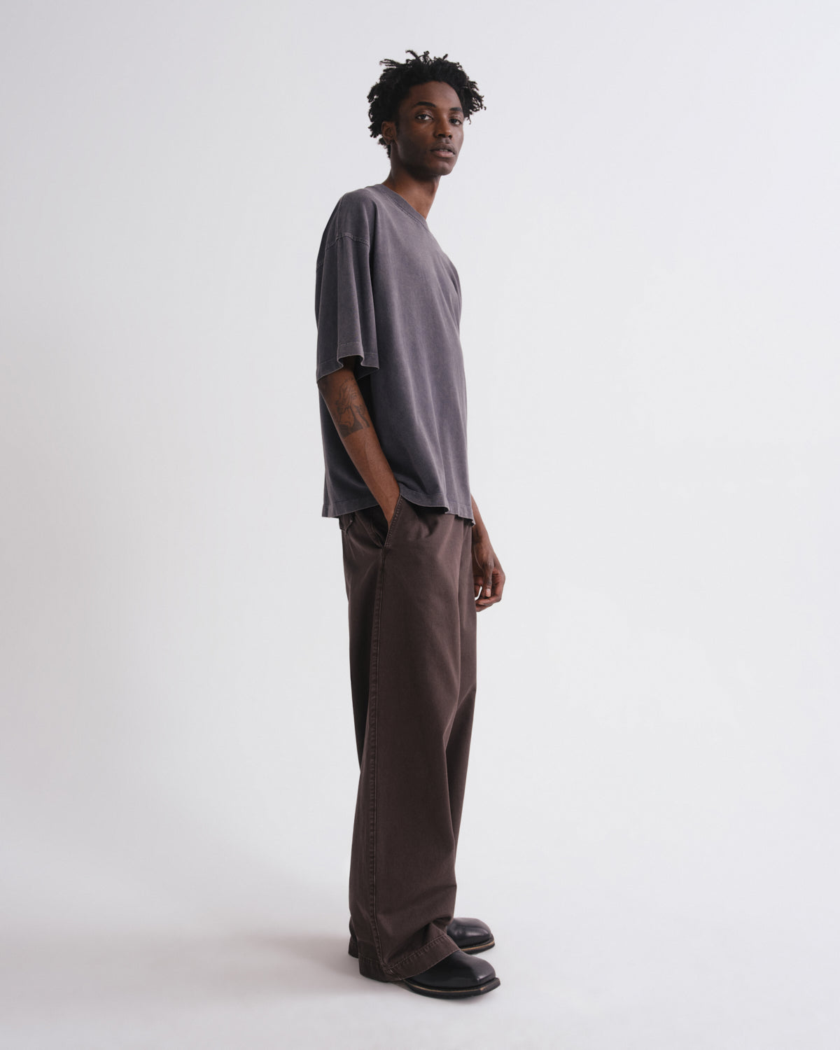agolde-portman-tee-washed-grey-herren-grau-jersey image 4