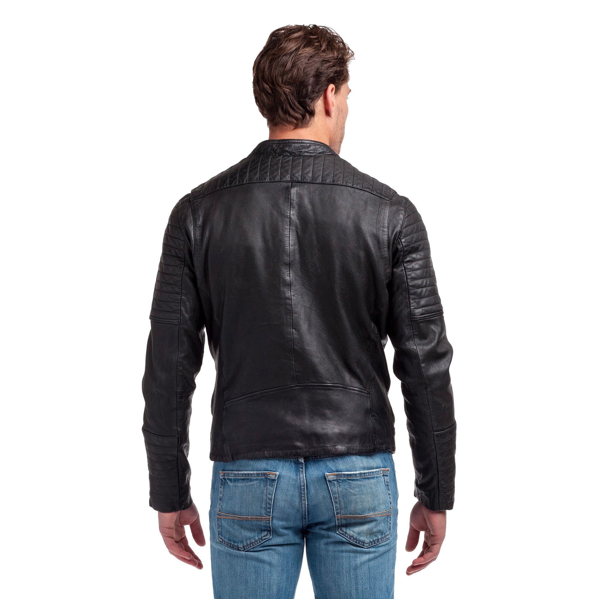 kaporal-enzo-lederjacke-schwarz-herren-lammleder image 3