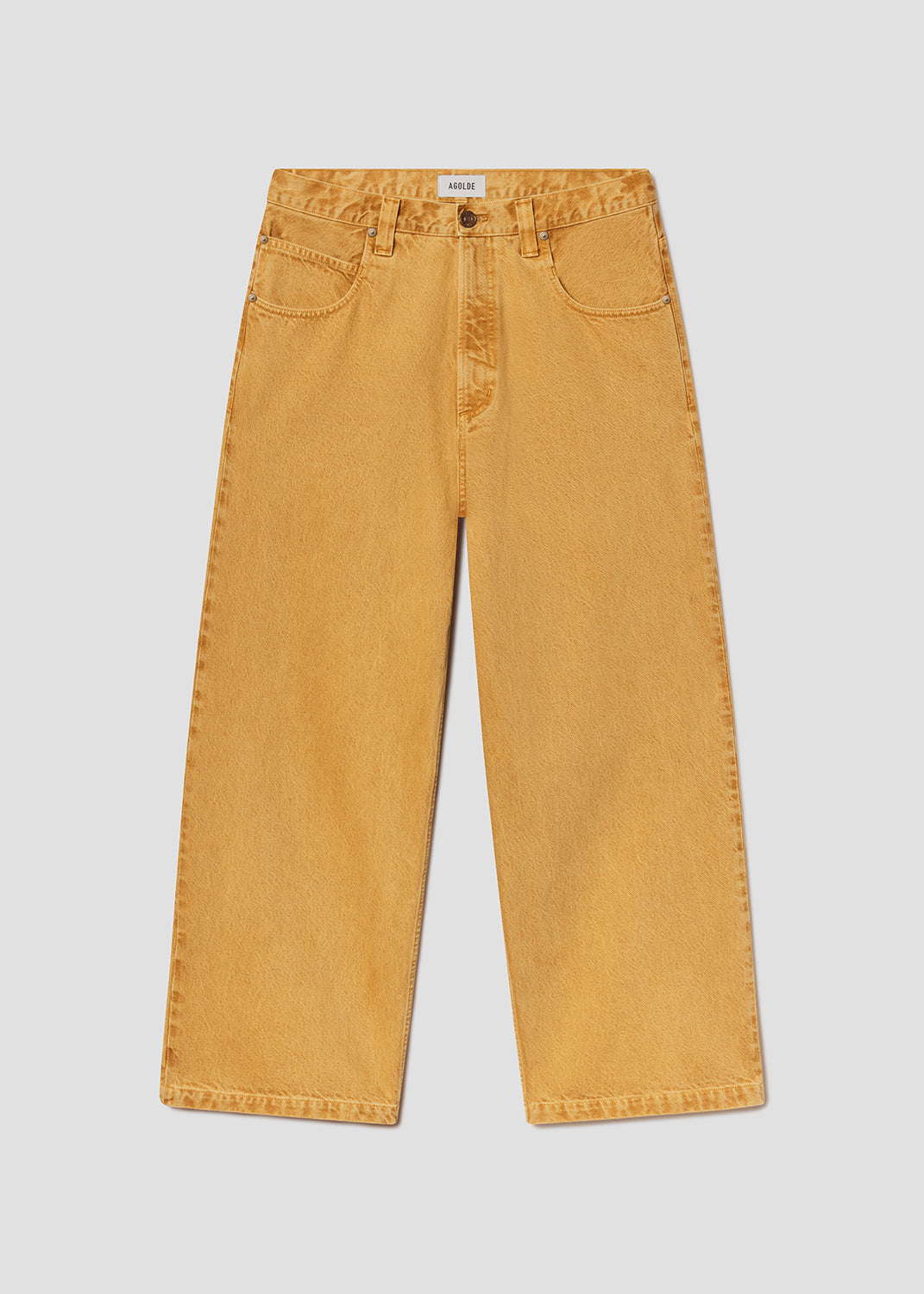 agolde-grover-jean-ochre-herren-baggy-goldgelb-denim image 4