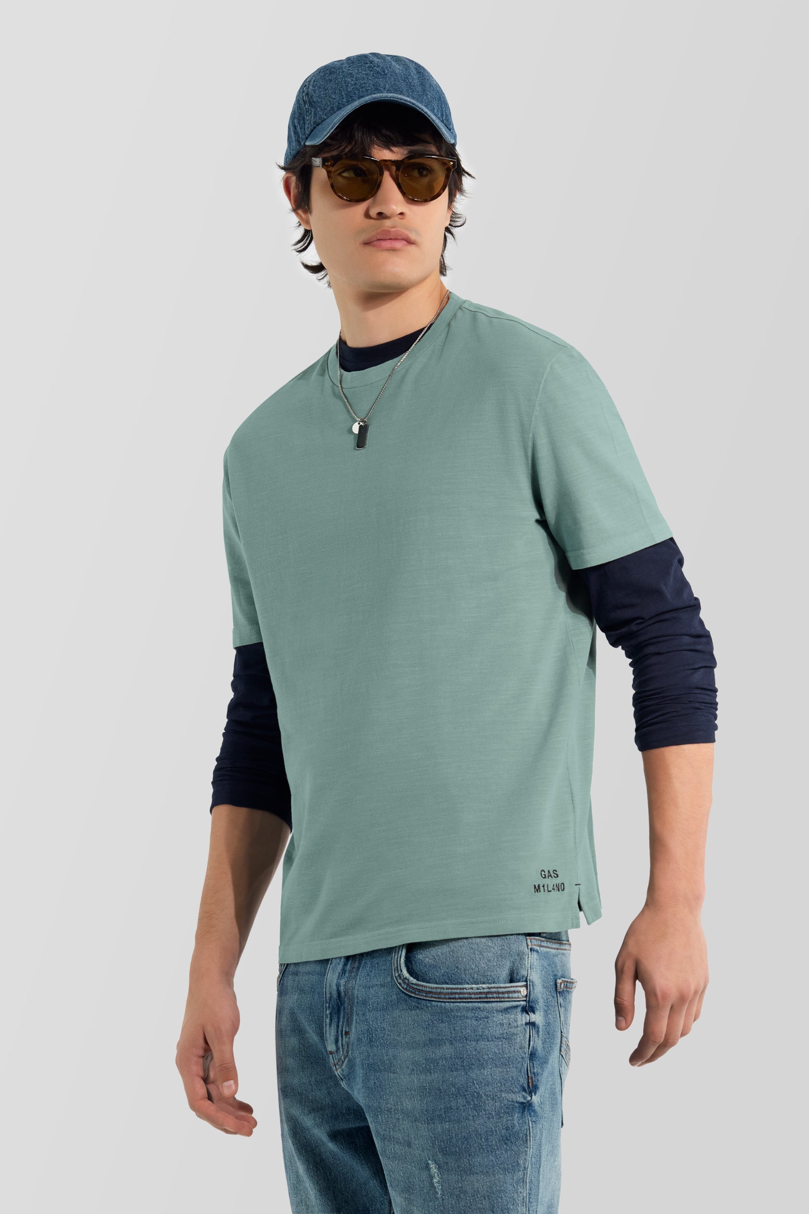 gas-dharis-4702-t-shirt-herren-piqu-baumwolle image 1