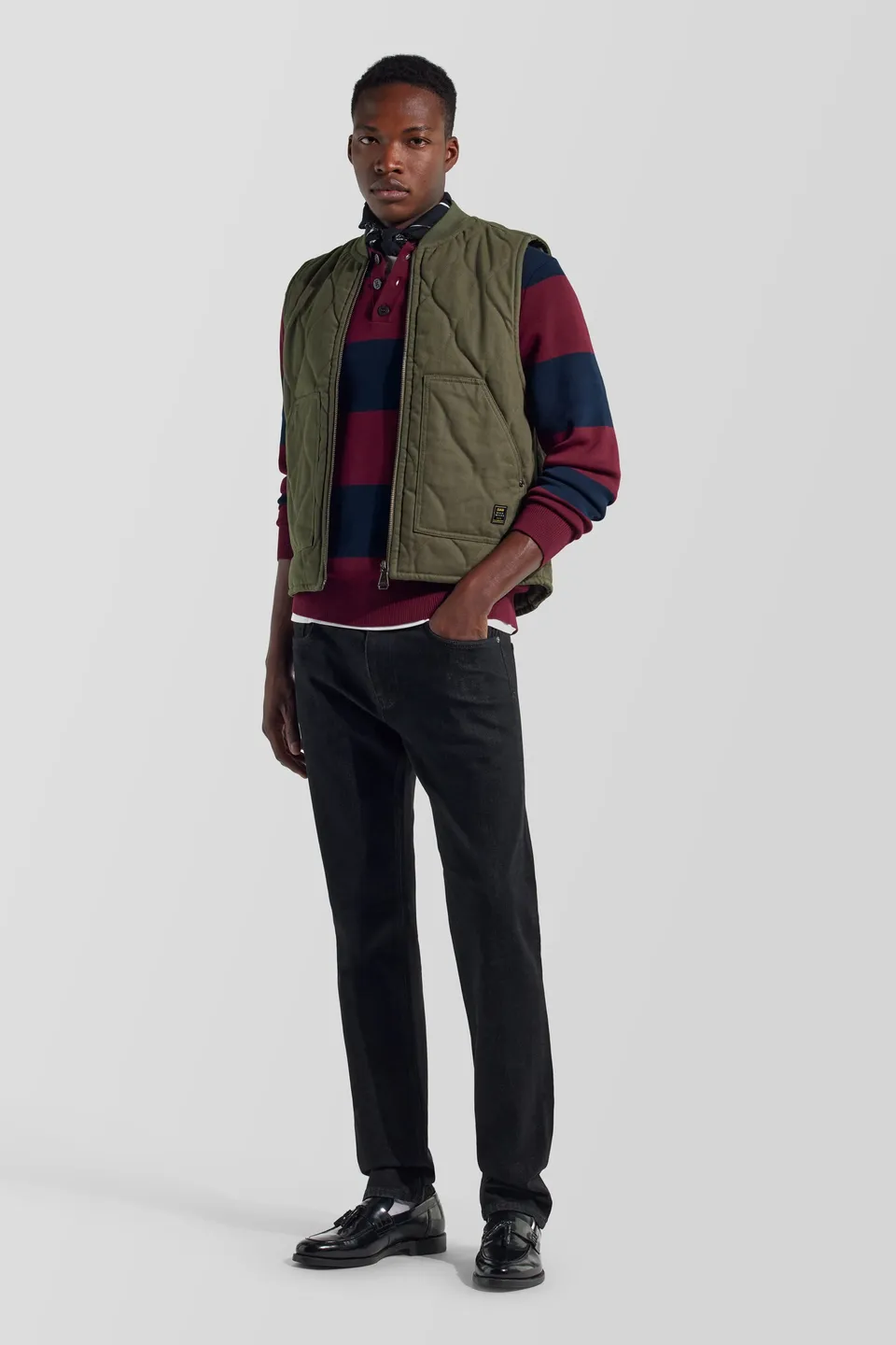 gas-puffer-gilet-3653-herren-steppweste-baumwolle image 1