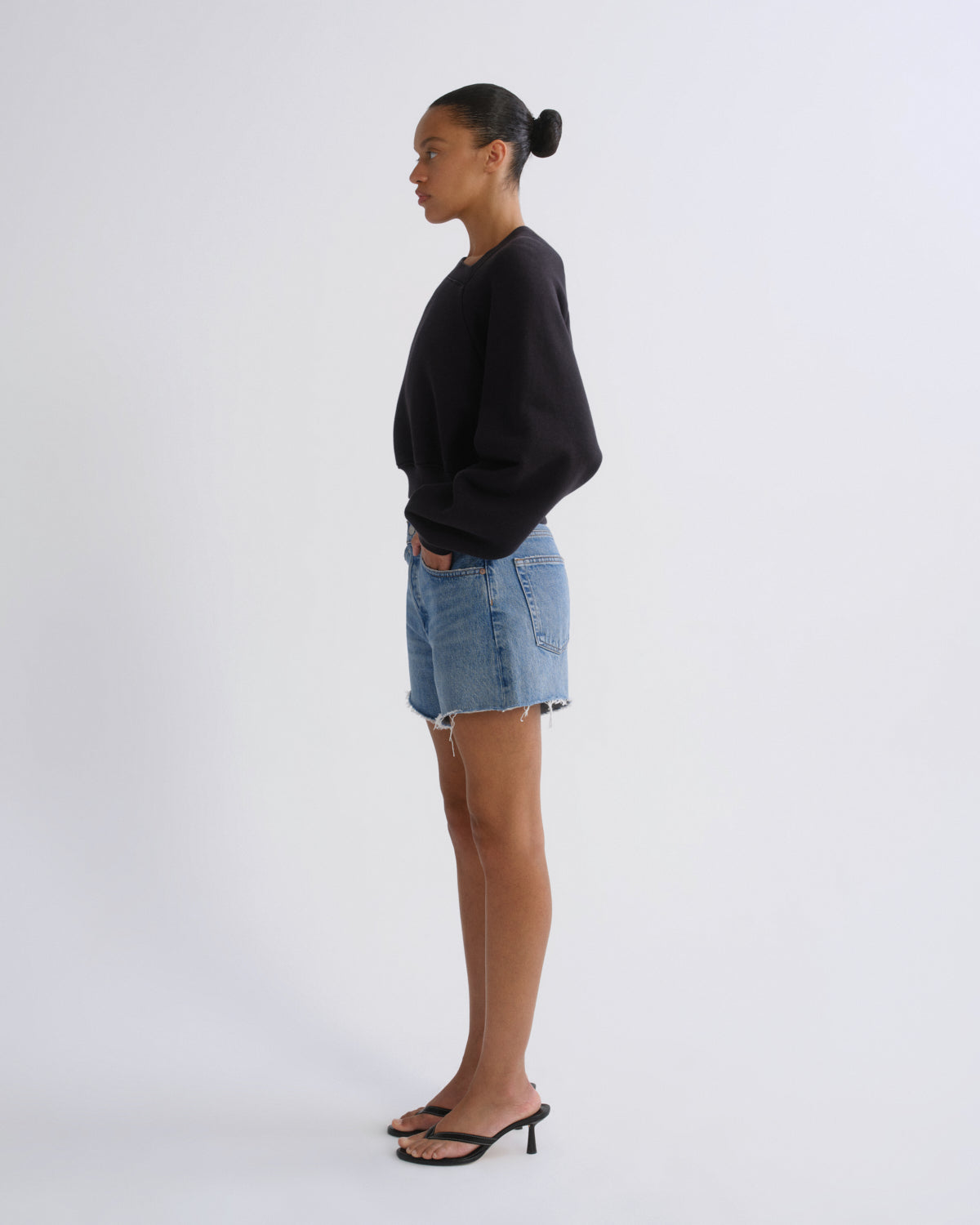 agolde-parker-long-short-damen-shorts-fairway-indigo image 4