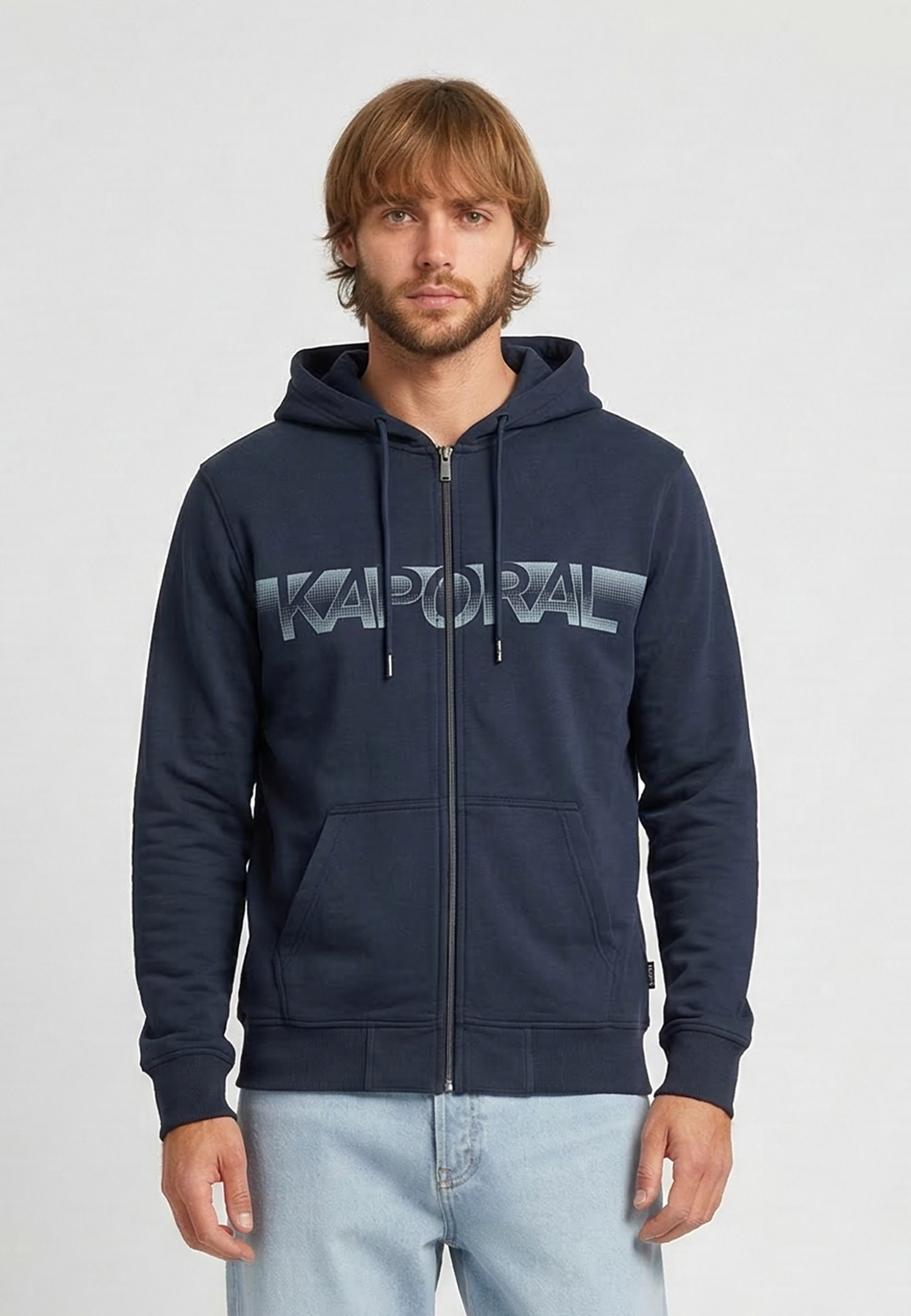 kaporal-barto-hoodie-marineblau-reissverschluss-regular image 1