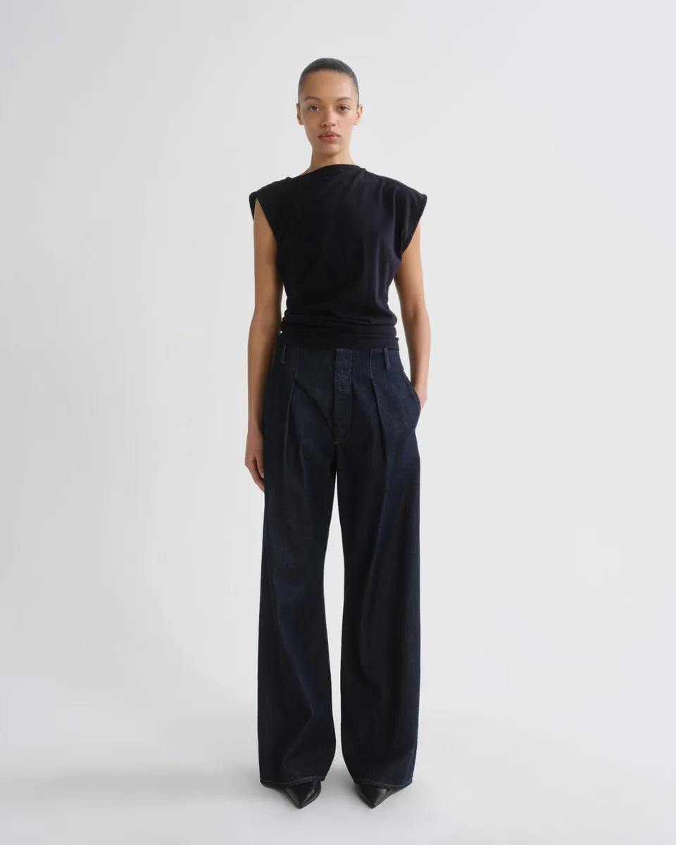 agolde-ritmo-trouser-hose-rinse-dunkelindigo image 1