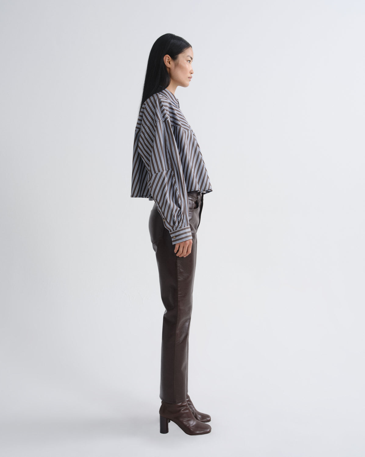 agolde-agnes-shirt-meyer-stripe-bluse-bracken-blue image 3