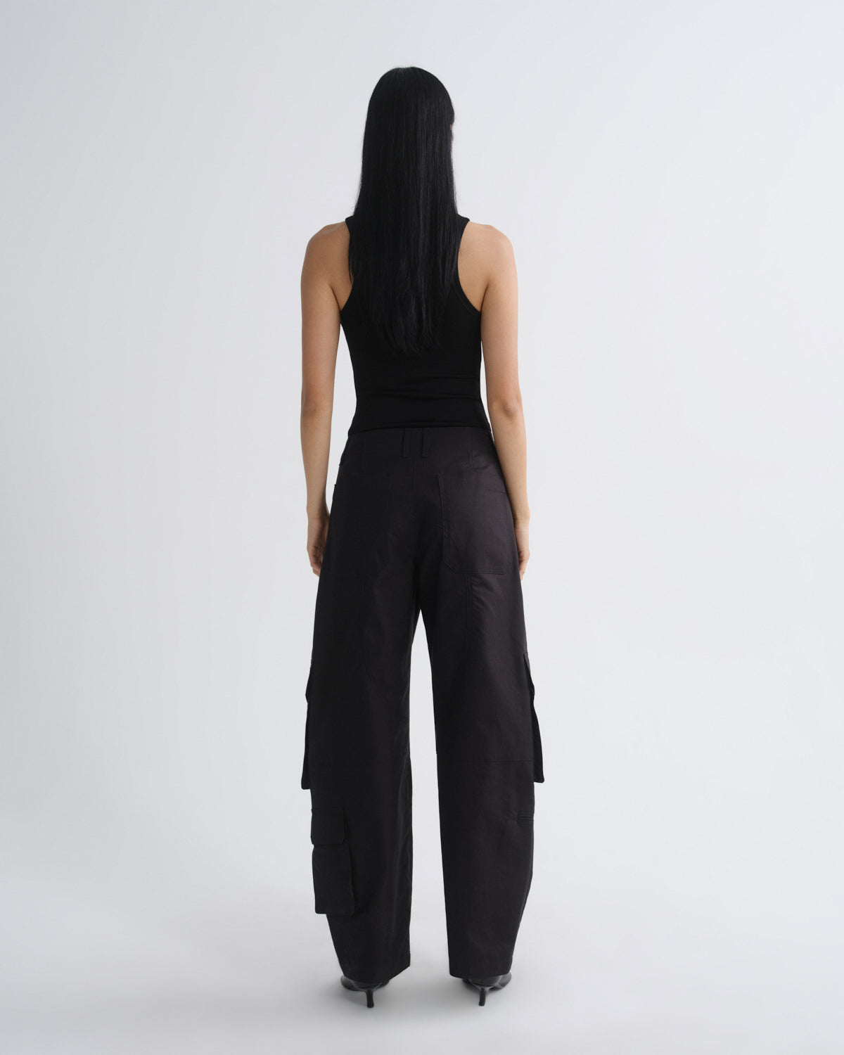 agolde-andre-racer-tank-top-schwarz-viskose-ripp image 2