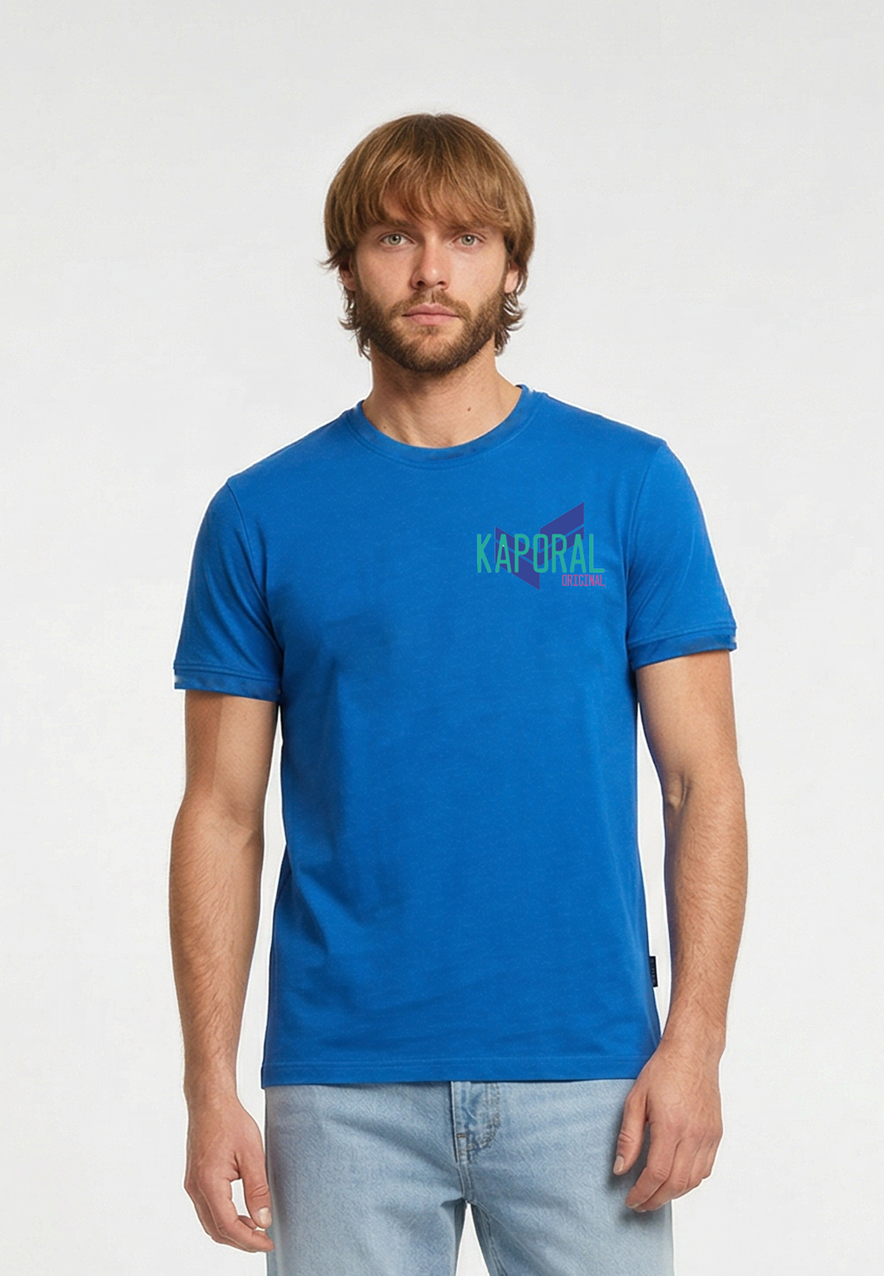 kaporal-ridur-t-shirt-blau-herren-regular-baumwolle image 2