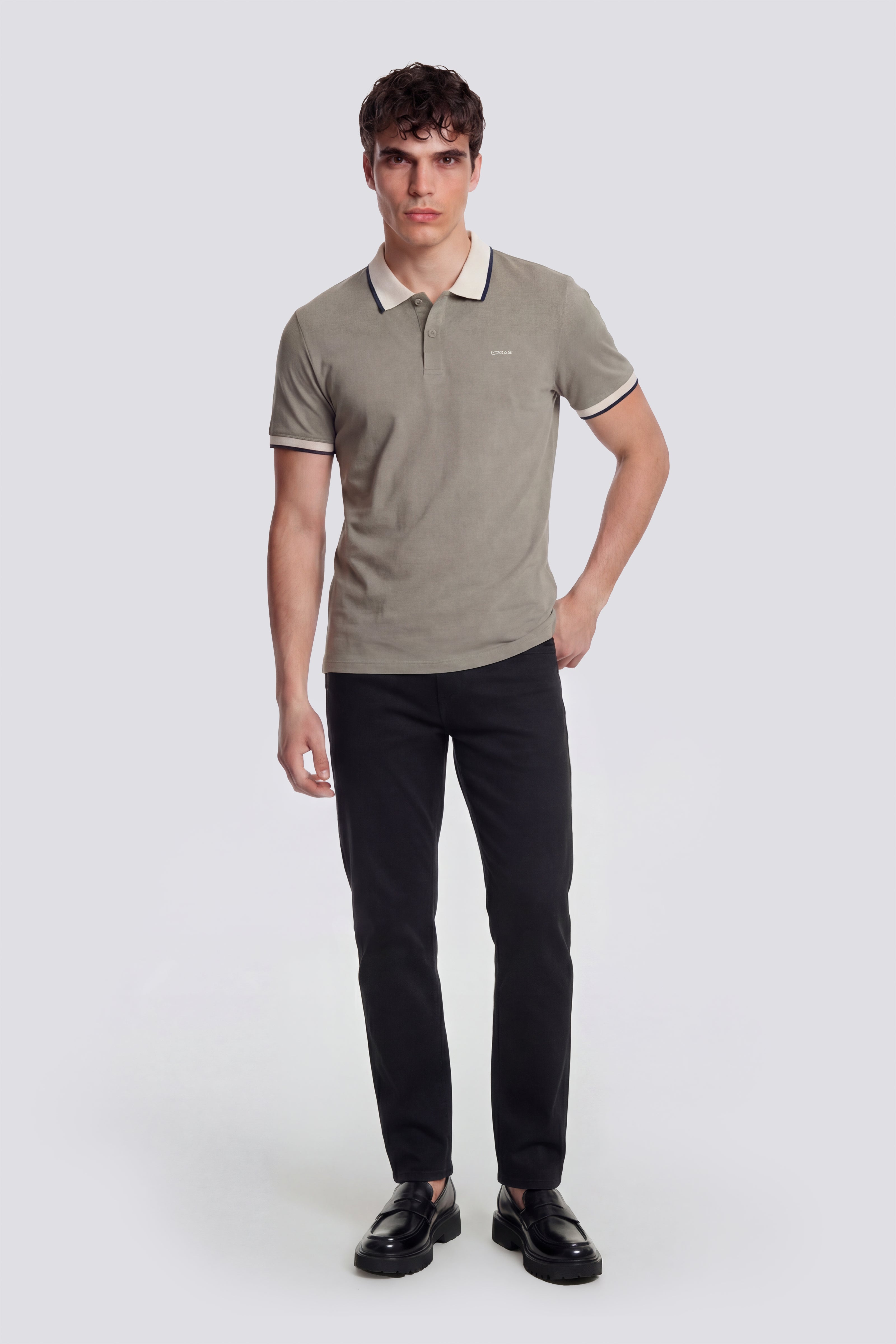 gas-ralph-rib-3930-polo-herren-slim-fit-stick image 2