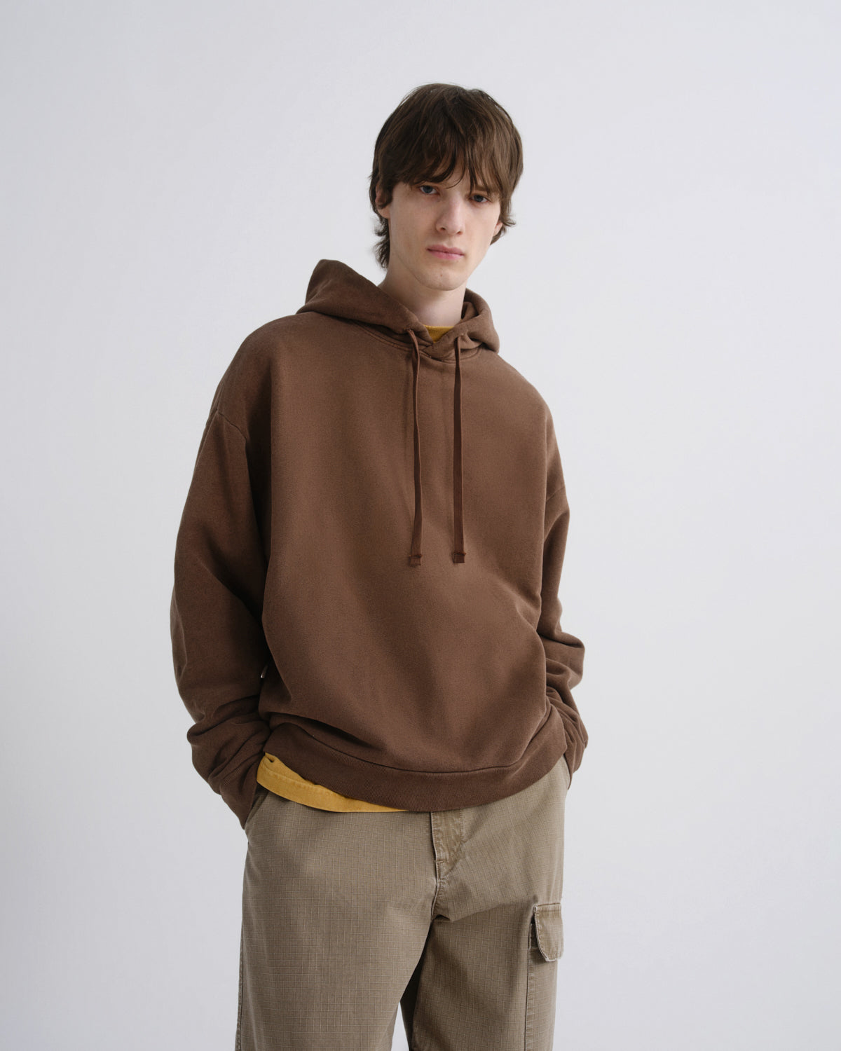 agolde-salford-hoodie-sumac-herren-kapuzenpullover-braun image 1