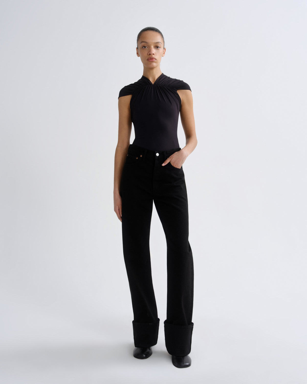 agolde-big-cuff-jean-manifest-jeans-schwarz-straight image 1