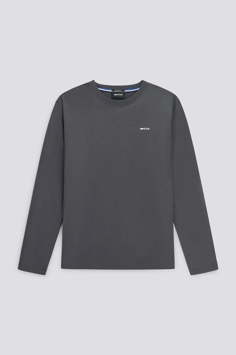 gas-dharis-logo-3920-langarm-shirt-herren-grau image 1