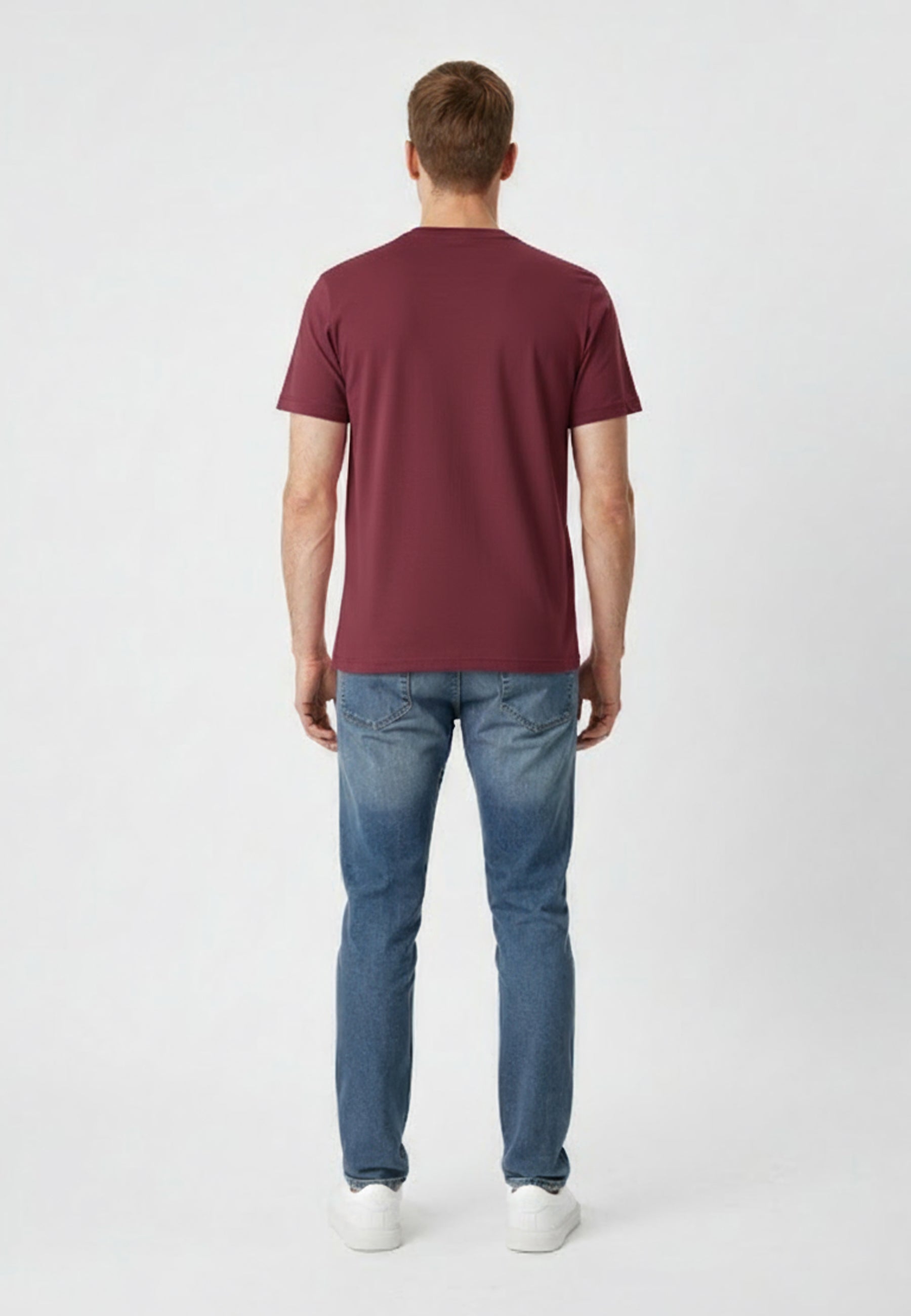 kaporal-niraj-t-shirt-bordeaux-herren-baumwolle image 3