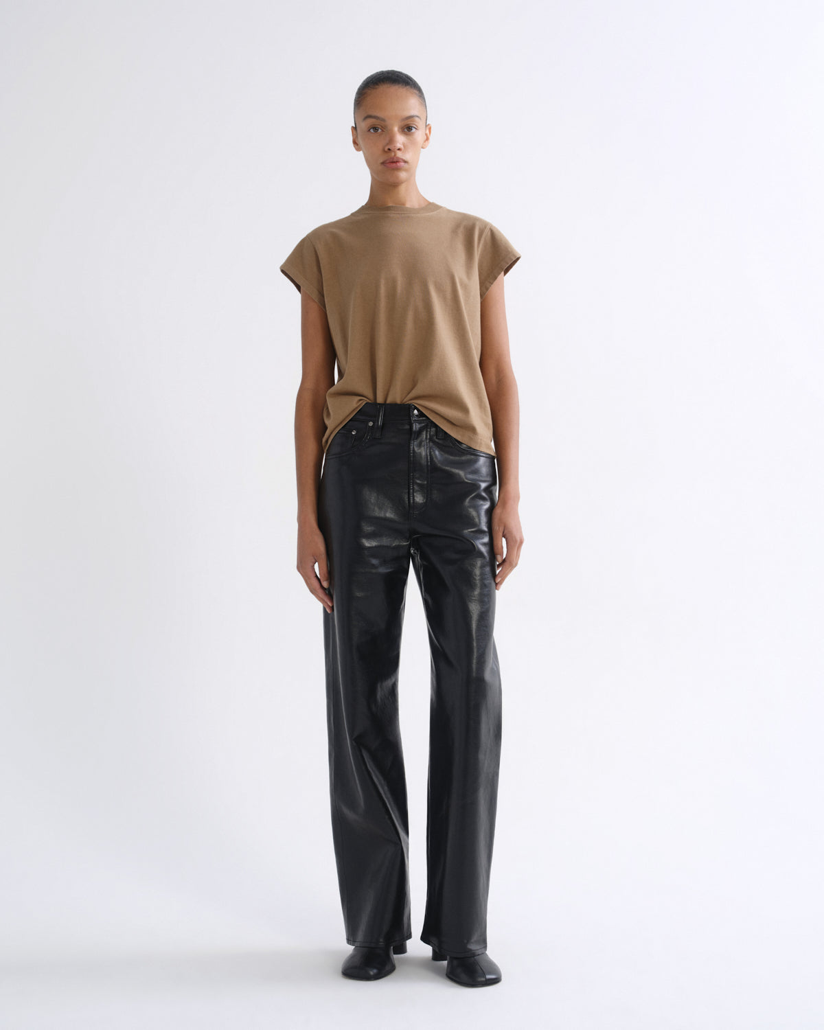 agolde-bryce-cap-sleeve-t-shirt-hamoa-beige image 5