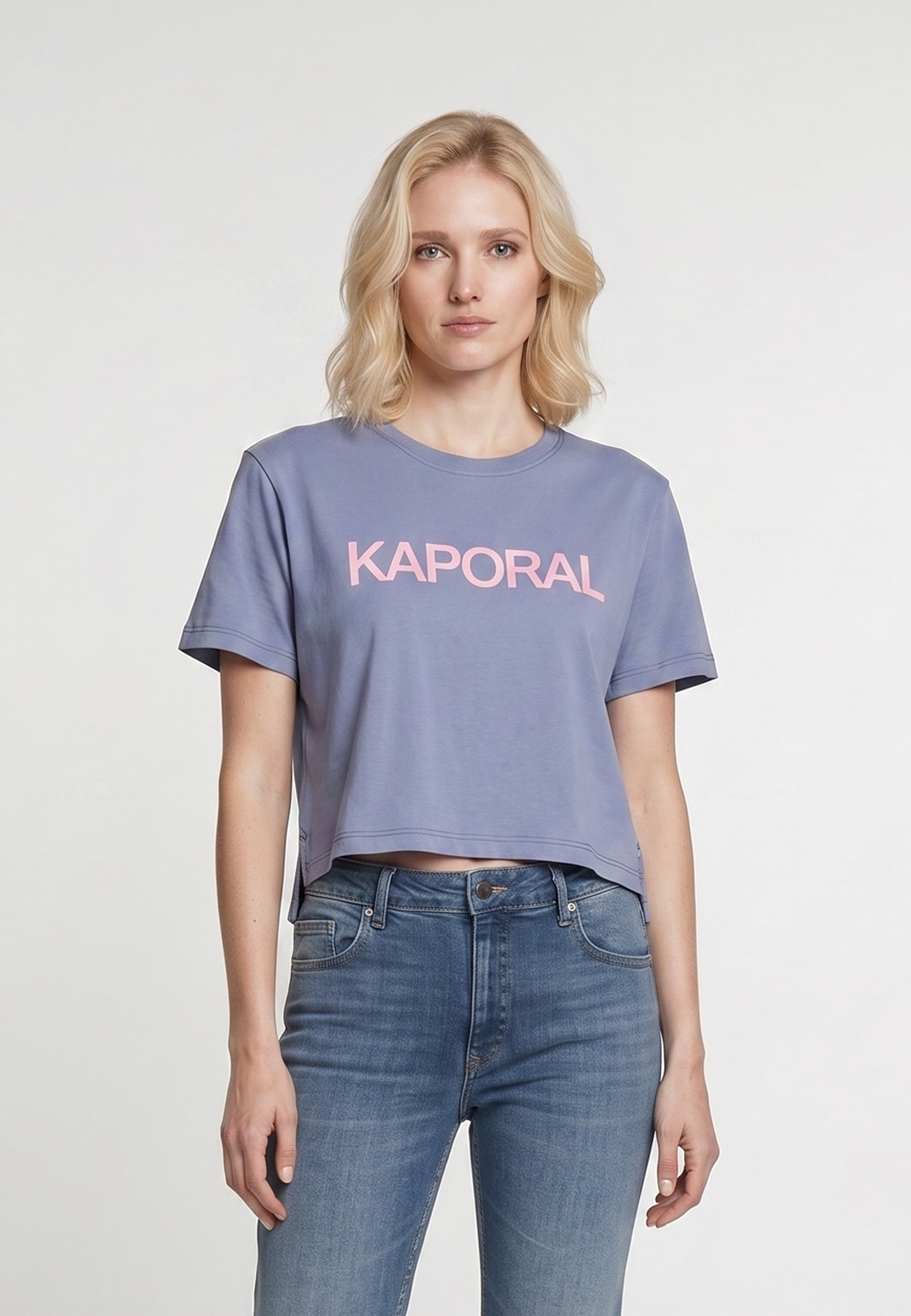 kaporal-kippa-t-shirt-hellblau-damen-mit-logo image 2