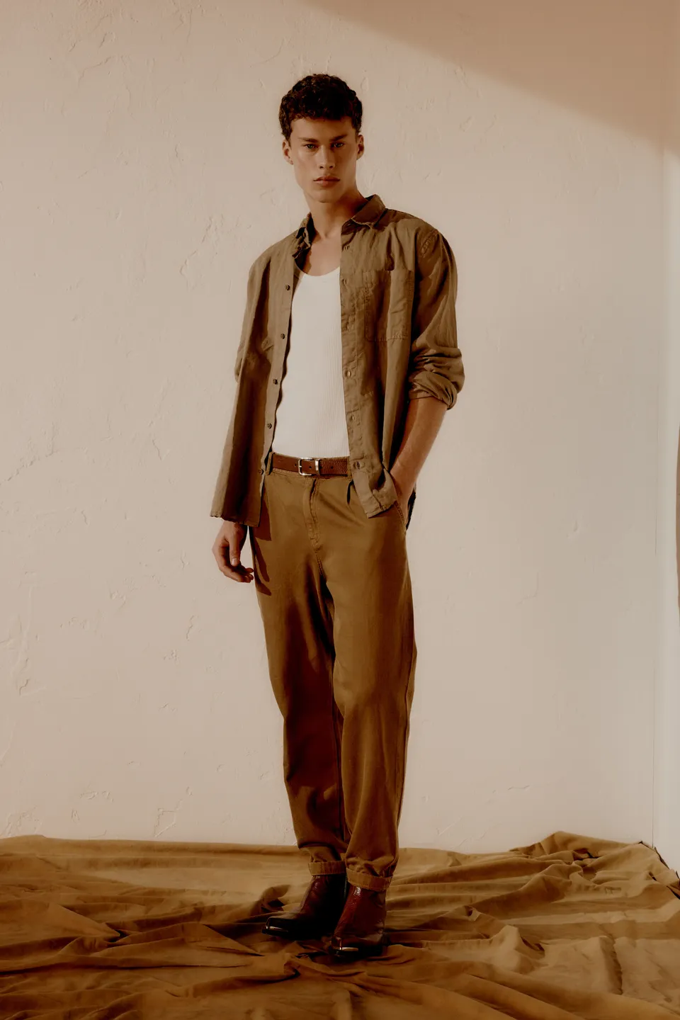 gas-new-cosme-pant-rev-4856-chino-herren-gr-m-leinen image 1