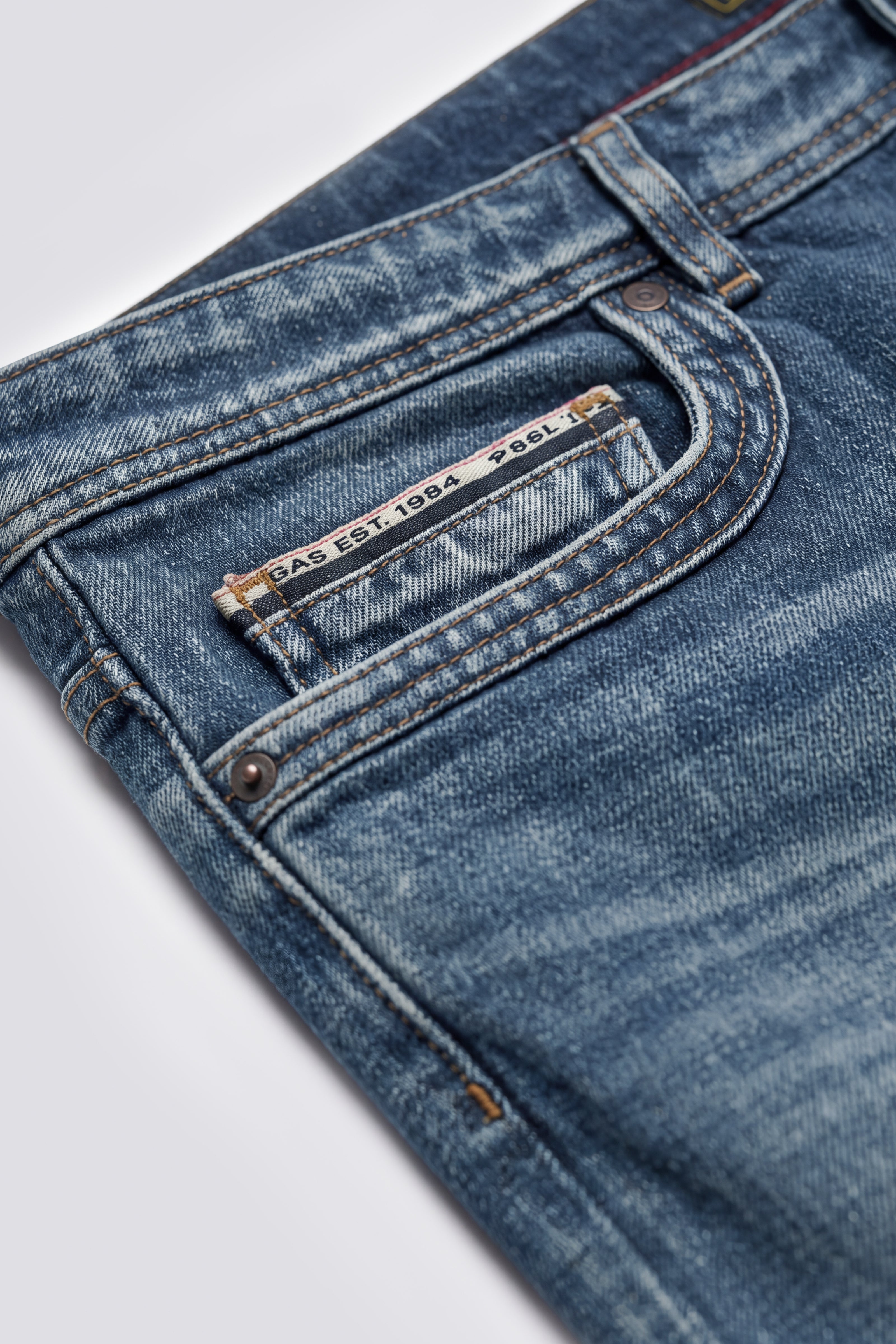 gas-tar-93md-tapered-jeans-herren-stretch-dunkel image 4