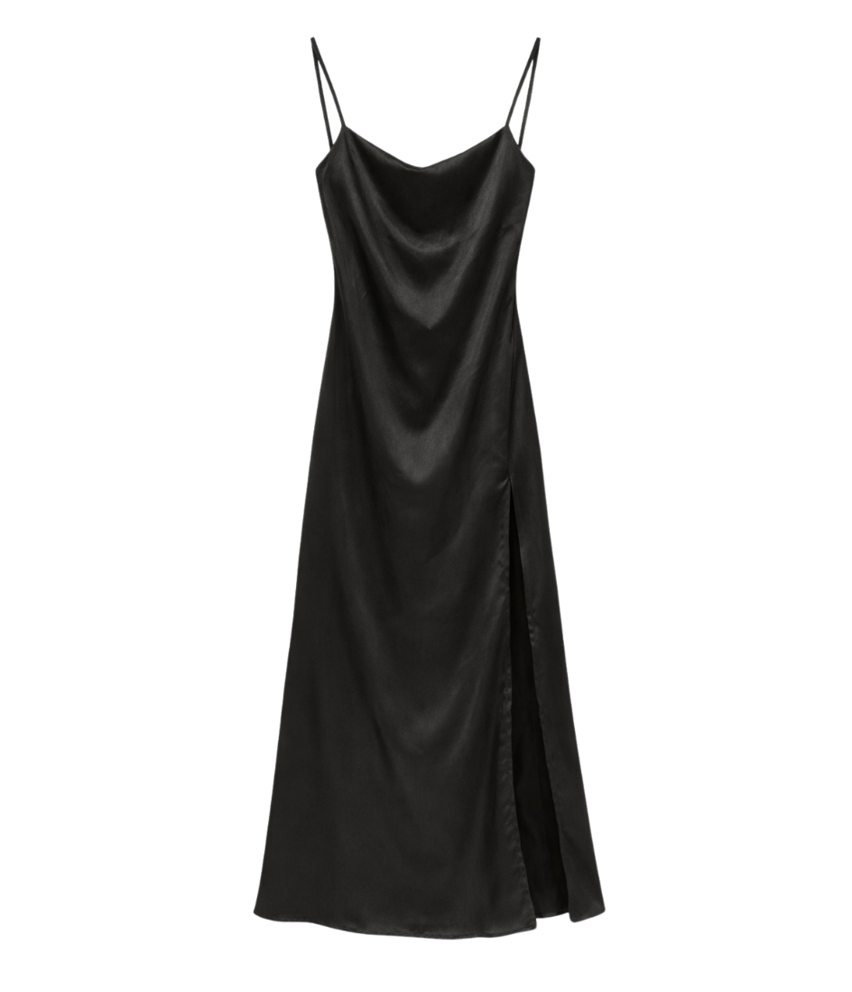 goldenim-paris-femme-robe-satin-kleid-satin-gl-nzend image 1