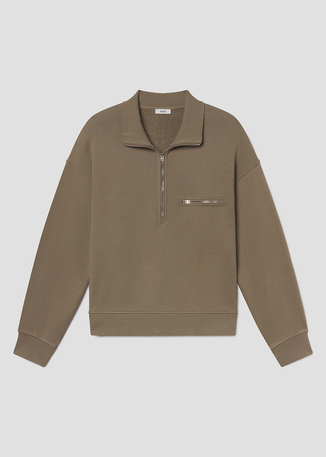 agolde-pavillion-trail-sweatshirt-herren-khaki image 6