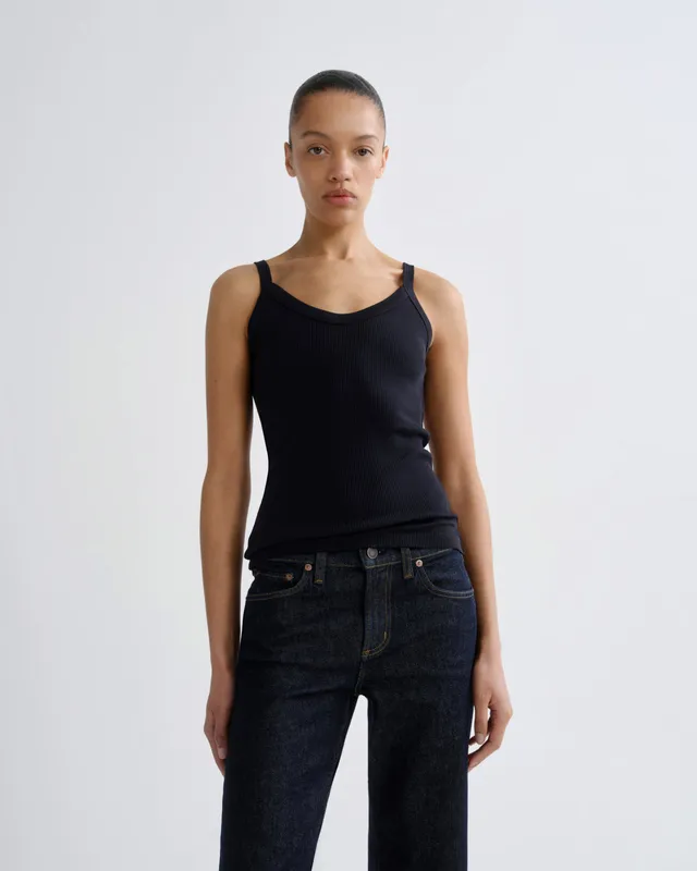 agolde-jordan-tank-top-mirage-dunkelblau image 1