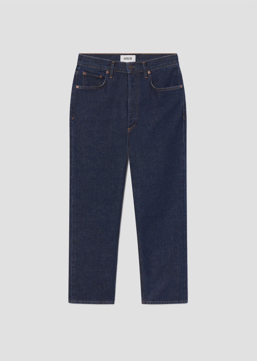 agolde-riley-straight-crop-jeans-reissue-indigo image 5
