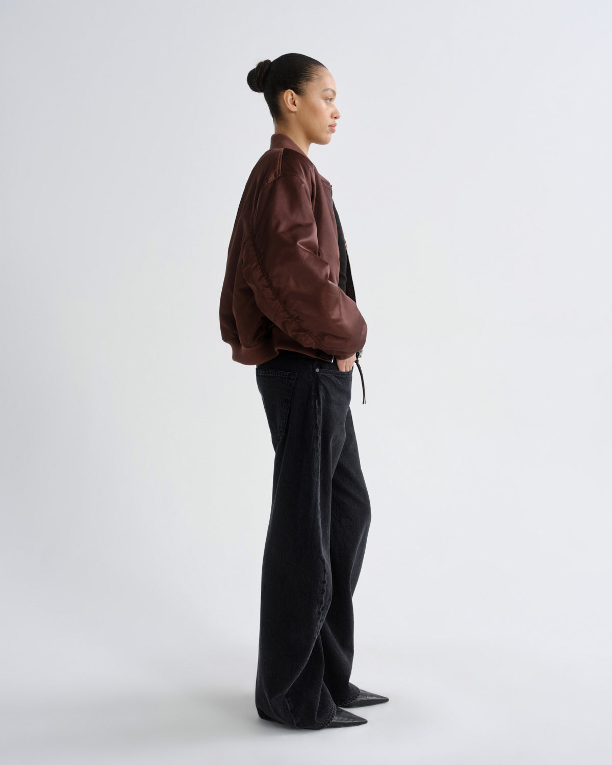 agolde-frankie-reversible-bomber-bomberjacke-morello-braun image 3
