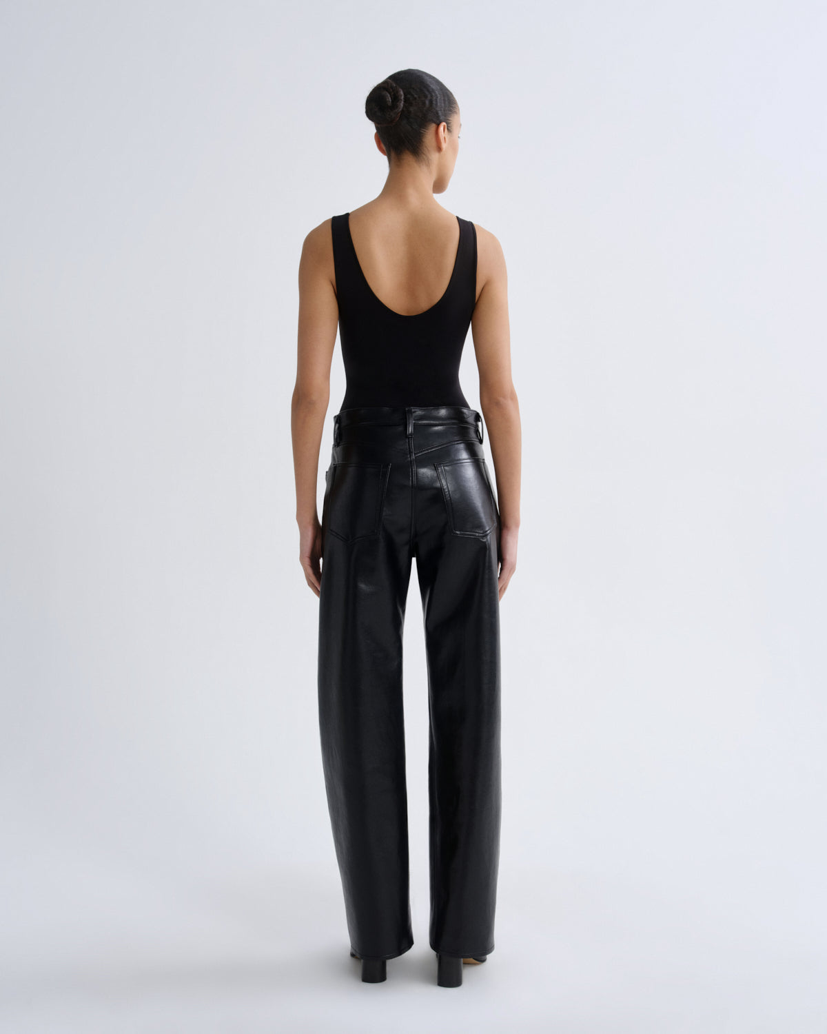 agolde-tora-bodysuit-body-schwarz-damen-tank-elastan image 2