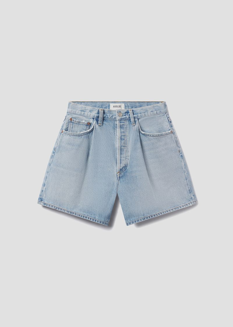 agolde-rhoda-pleated-short-raft-denimshorts-hellblau image 5