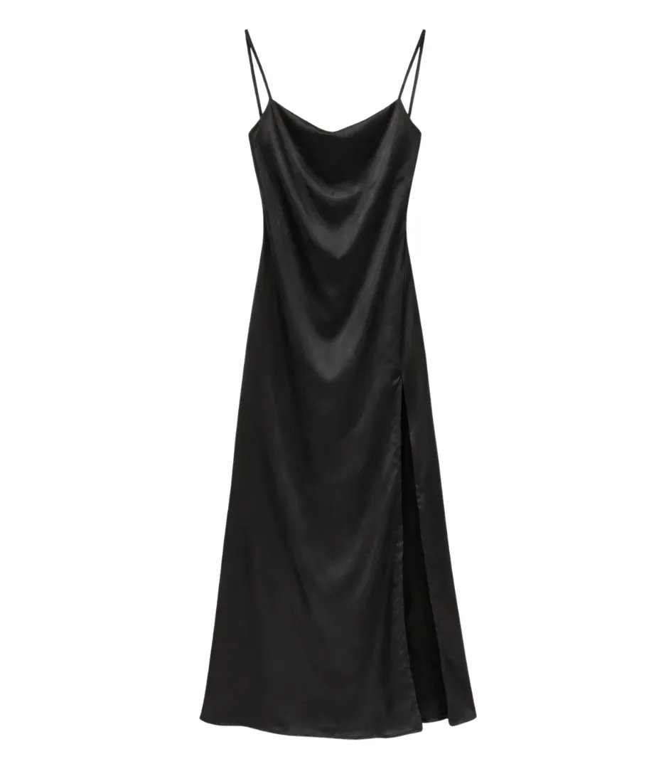 goldenim-paris-femme-robe-satin-kleid-satin-gl-nzend image 1