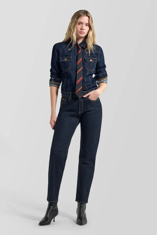 gas-beth-10mo-jeans-slim-damen-rinse-dunkelblau image 1