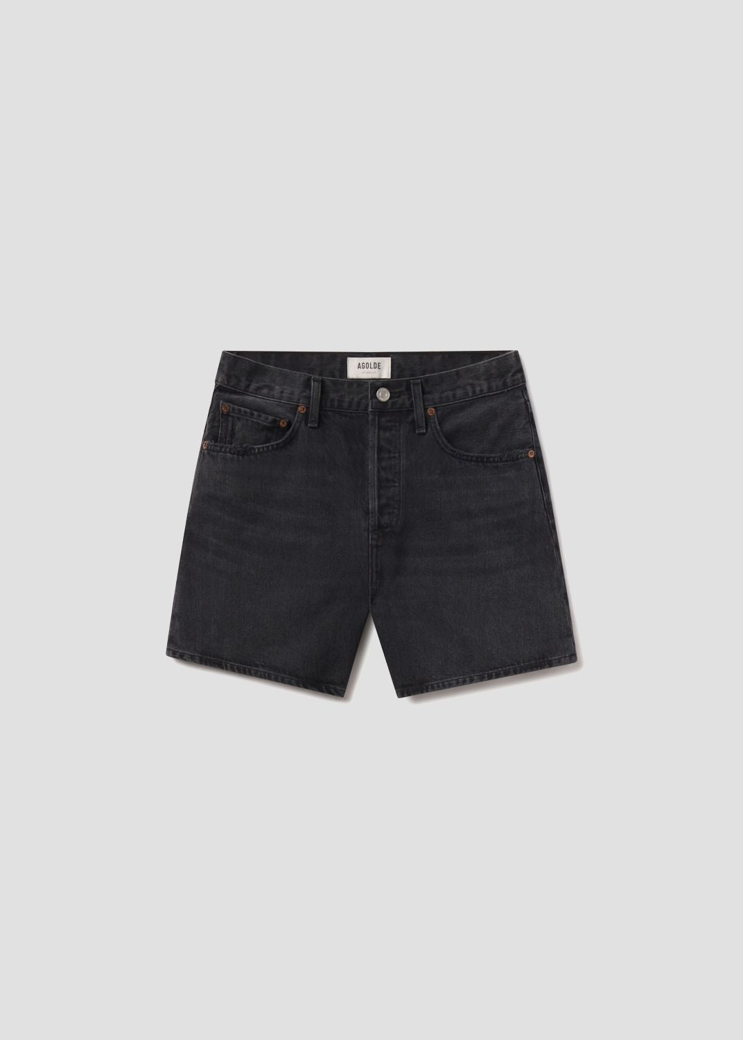 agolde-dame-short-hitch-schwarz-high-rise-damen-shorts image 5