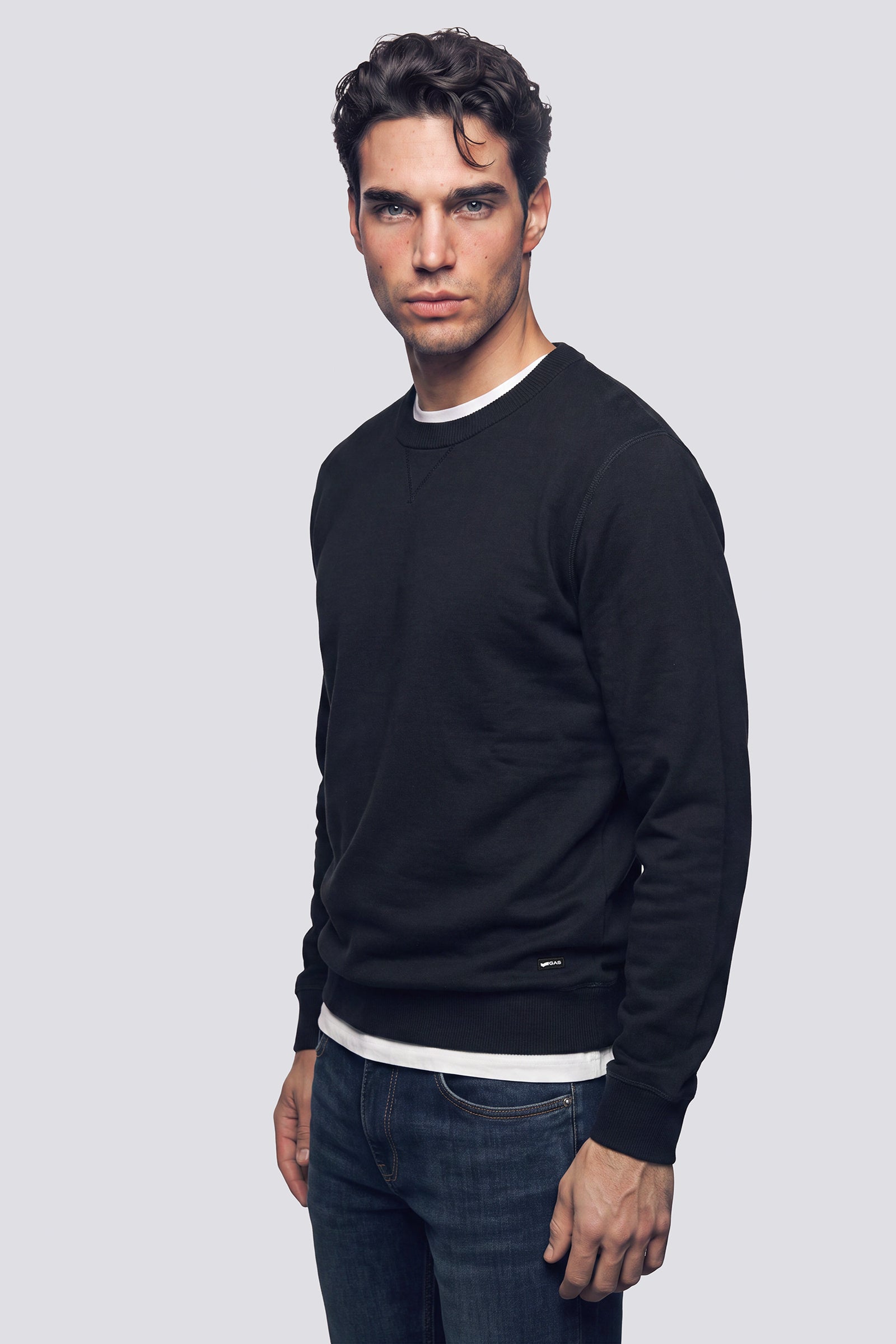 gas-thorn-round-0200-pullover-herren-schwarz-baumwolle image 2