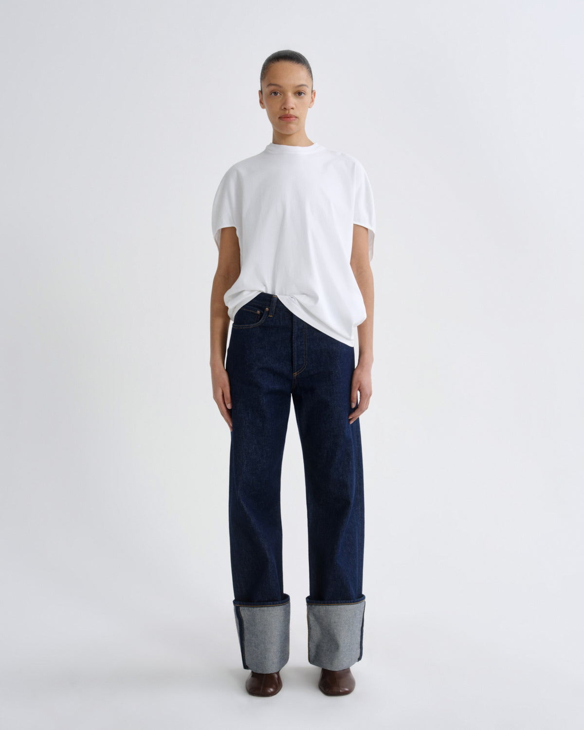 agolde-souline-t-shirt-white-damen-jersey-baumwolle image 3